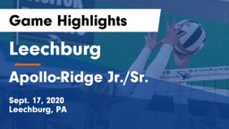 Leechburg  vs Apollo-Ridge Jr./Sr.  Game Highlights - Sept. 17, 2020