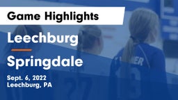 Leechburg  vs Springdale  Game Highlights - Sept. 6, 2022