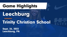 Leechburg  vs Trinity Christian School Game Highlights - Sept. 26, 2022