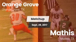Matchup: Orange Grove High vs. Mathis  2017
