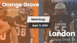 Matchup: Orange Grove High vs. London  2020