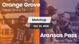 Matchup: Orange Grove High vs. Aransas Pass  2020