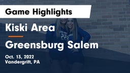 Kiski Area  vs Greensburg Salem Game Highlights - Oct. 13, 2022