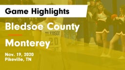 Bledsoe County  vs Monterey  Game Highlights - Nov. 19, 2020