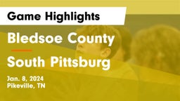 Bledsoe County  vs South Pittsburg  Game Highlights - Jan. 8, 2024