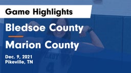 Bledsoe County  vs Marion County  Game Highlights - Dec. 9, 2021