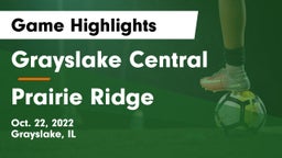 Grayslake Central  vs Prairie Ridge Game Highlights - Oct. 22, 2022