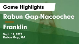 Rabun Gap-Nacoochee  vs Franklin  Game Highlights - Sept. 14, 2023