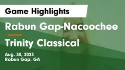 Rabun Gap-Nacoochee  vs Trinity Classical Game Highlights - Aug. 30, 2023