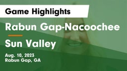 Rabun Gap-Nacoochee  vs Sun Valley  Game Highlights - Aug. 10, 2023