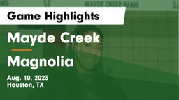 Mayde Creek  vs Magnolia  Game Highlights - Aug. 10, 2023