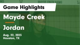 Mayde Creek  vs Jordan  Game Highlights - Aug. 22, 2023