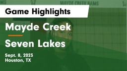 Mayde Creek  vs Seven Lakes  Game Highlights - Sept. 8, 2023
