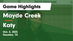 Mayde Creek  vs Katy  Game Highlights - Oct. 3, 2023