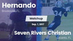 Matchup: Hernando  vs. Seven Rivers Christian  2017