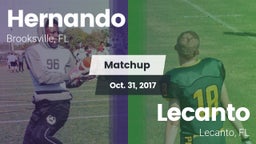 Matchup: Hernando  vs. Lecanto  2017