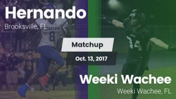 Matchup: Hernando  vs. Weeki Wachee  2017