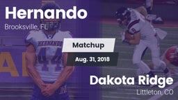 Matchup: Hernando  vs. Dakota Ridge  2018