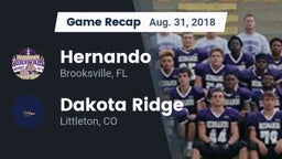 Recap: Hernando  vs. Dakota Ridge  2018