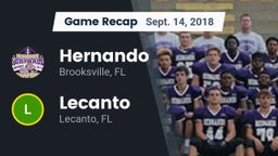 Recap: Hernando  vs. Lecanto  2018