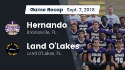 Recap: Hernando  vs. Land O'Lakes  2018