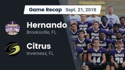 Recap: Hernando  vs. Citrus  2018