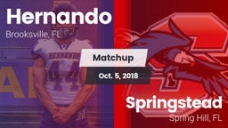 Matchup: Hernando  vs. Springstead  2018
