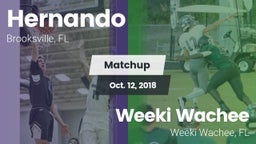 Matchup: Hernando  vs. Weeki Wachee  2018