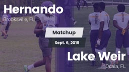 Matchup: Hernando  vs. Lake Weir  2019