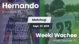 Matchup: Hernando  vs. Weeki Wachee  2019