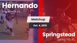 Matchup: Hernando  vs. Springstead  2019
