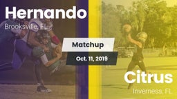 Matchup: Hernando  vs. Citrus  2019