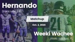 Matchup: Hernando  vs. Weeki Wachee  2020