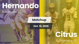 Matchup: Hernando  vs. Citrus  2020