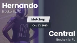 Matchup: Hernando  vs. Central  2020