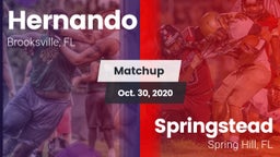 Matchup: Hernando  vs. Springstead  2020