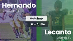 Matchup: Hernando  vs. Lecanto  2020