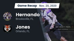 Recap: Hernando  vs. Jones  2020