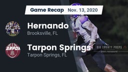 Recap: Hernando  vs. Tarpon Springs  2020