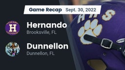 Recap: Hernando  vs. Dunnellon  2022