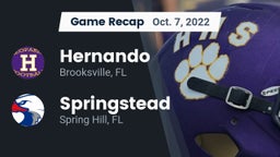 Recap: Hernando  vs. Springstead  2022