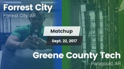 Matchup: Forrest City High vs. Greene County Tech  2017