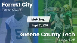 Matchup: Forrest City High vs. Greene County Tech  2018