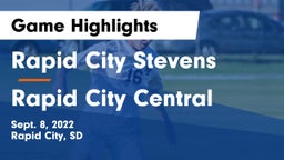 Rapid City Stevens  vs Rapid City Central  Game Highlights - Sept. 8, 2022