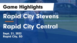 Rapid City Stevens  vs Rapid City Central  Game Highlights - Sept. 21, 2022