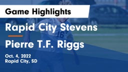 Rapid City Stevens  vs Pierre T.F. Riggs  Game Highlights - Oct. 4, 2022