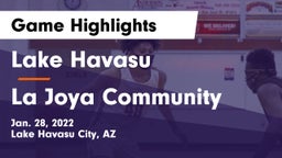 Lake Havasu  vs La Joya Community  Game Highlights - Jan. 28, 2022