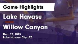 Lake Havasu  vs Willow Canyon  Game Highlights - Dec. 12, 2023