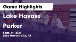 Lake Havasu  vs Parker  Game Highlights - Sept. 14, 2021