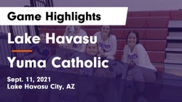 Lake Havasu  vs Yuma Catholic  Game Highlights - Sept. 11, 2021